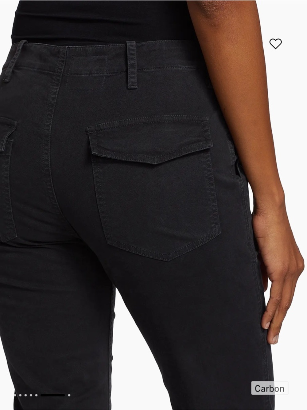 Nili Lotan Jenna Cotton Pants Carbon Grey Washed Black Raw Hem - Picture 11 of 16